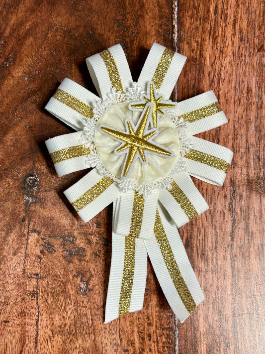 Gold and White Stellar Rosette